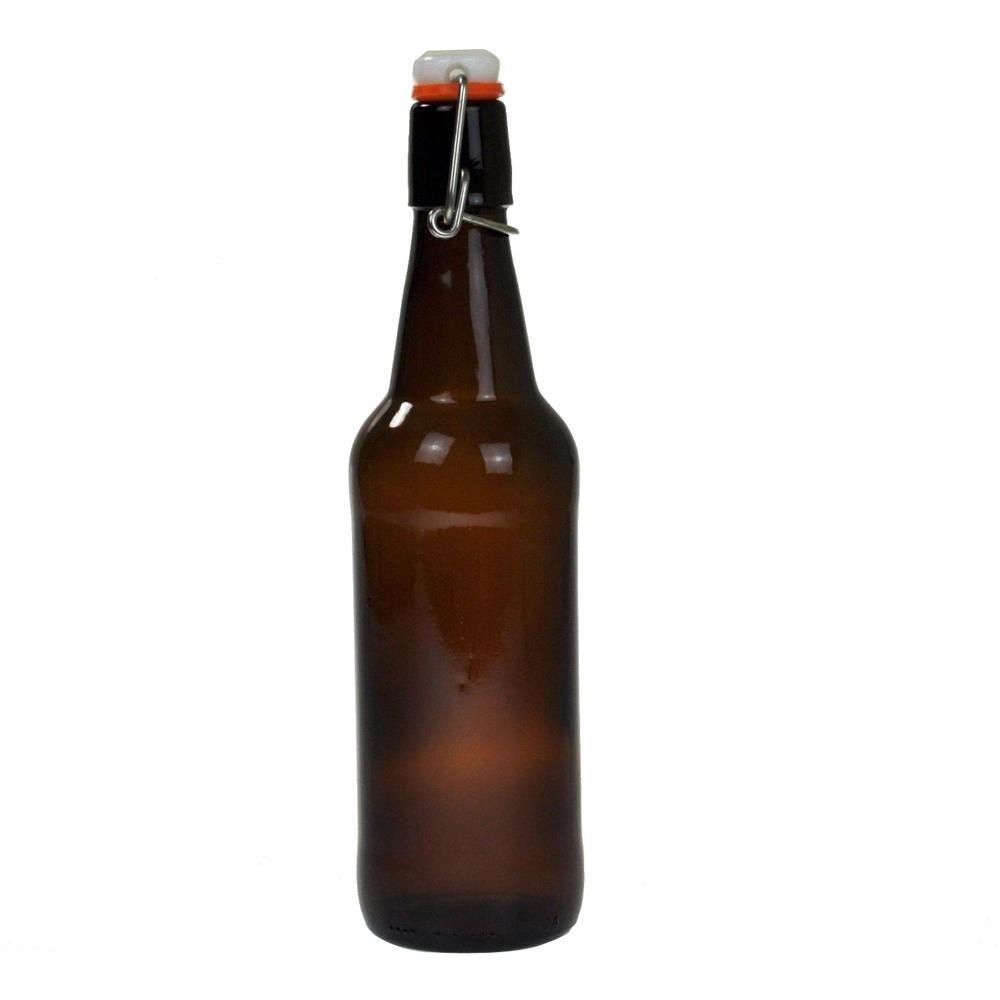 Flip Top Beer Bottle 500ml x24 swing top bottle kombucha amber glass ...