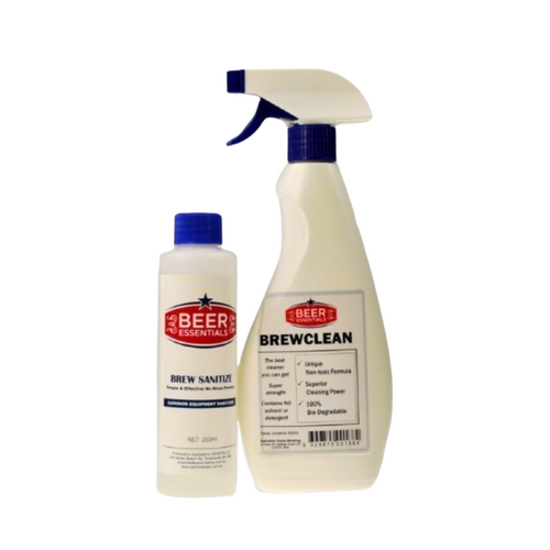 Clean & Sanitise Pack (Brewclean 500ml & Brew Sanitizer 250ml)