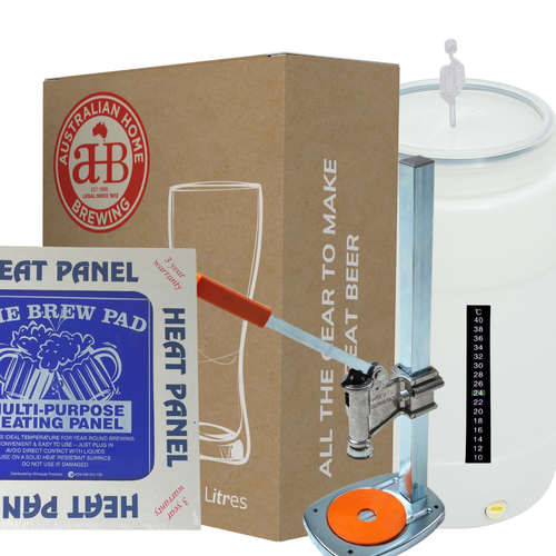 AHB Super Deluxe Starter Beer Making Kit - Bench Capper & Heater - ideal for Winter Brewing.