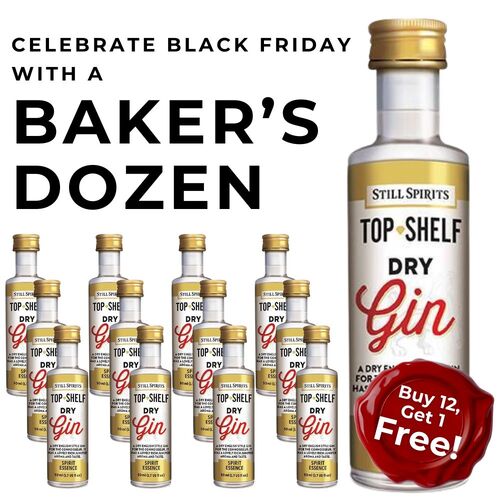 Dry English Gin Baker’s Dozen 13 Pack - Black Friday Bundle