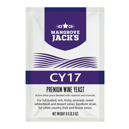 Wine yeast - Mangrove Jack's CY17 Sweet White 8g