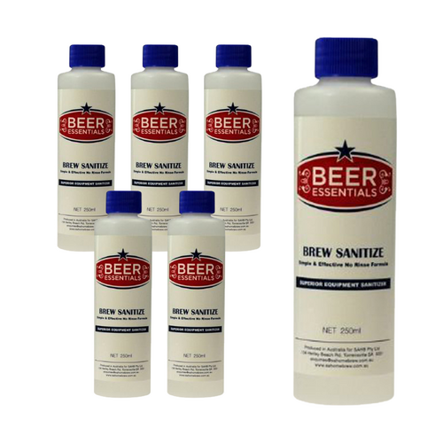 6 PACK Brew Sanitize 250ml no-rinse santiser